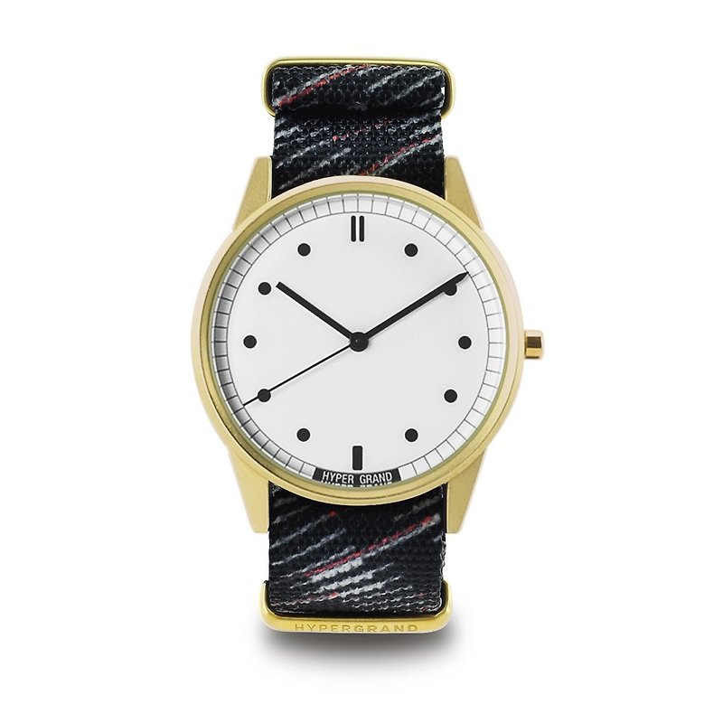 HYPERGRAND-01 Basic Series-RAPIDE Off-White Beam Watch (Gold) - Women's Watches - Other Materials Black