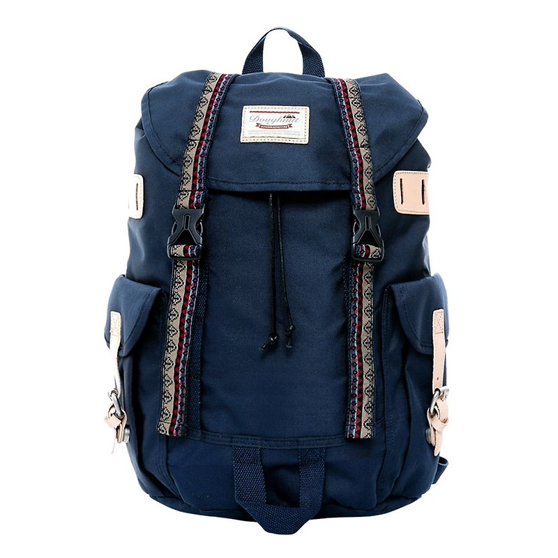 Doughnut Vintage Street Backpack - Classic Dark Blue ~~ Limited Quantity - กระเป๋าเป้สะพายหลัง - วัสดุอื่นๆ สีน้ำเงิน