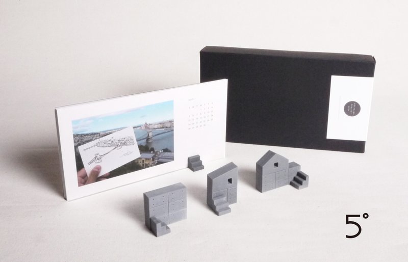 2015 手繪明信片年曆 - 日曆/月曆/年曆 - 紙 白色