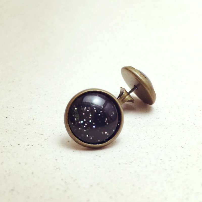 △ Hand-made bronze earrings [Christmas Series] incredible - ต่างหู - โลหะ สีดำ