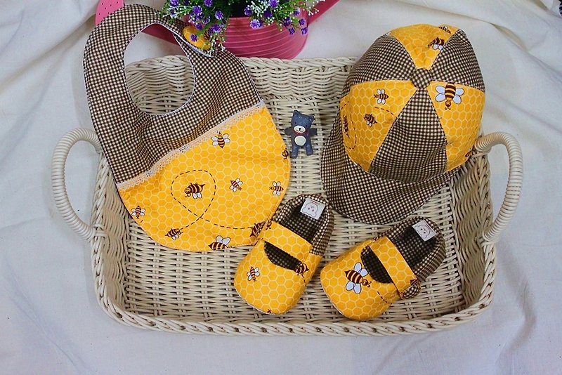 Little bee shoes hood set - Kids' Shoes - Cotton & Hemp 