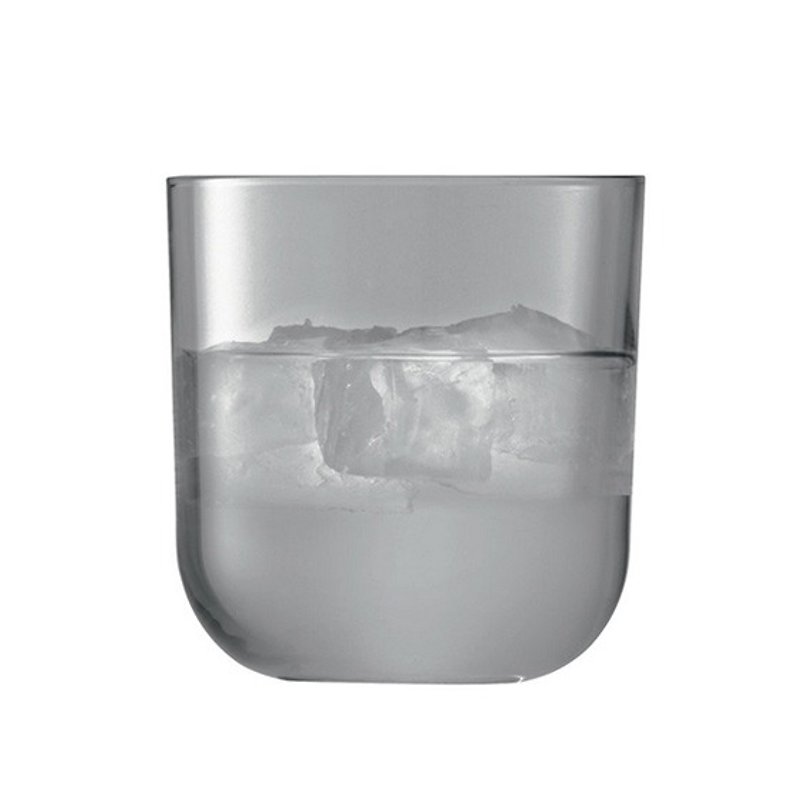 420cc [MSA]手作りガラスジュエルカラー（グレー）イギリスLSAセントロガラスステンドグラスのレタリングのカップ - ワイングラス・酒器 - ガラス グレー