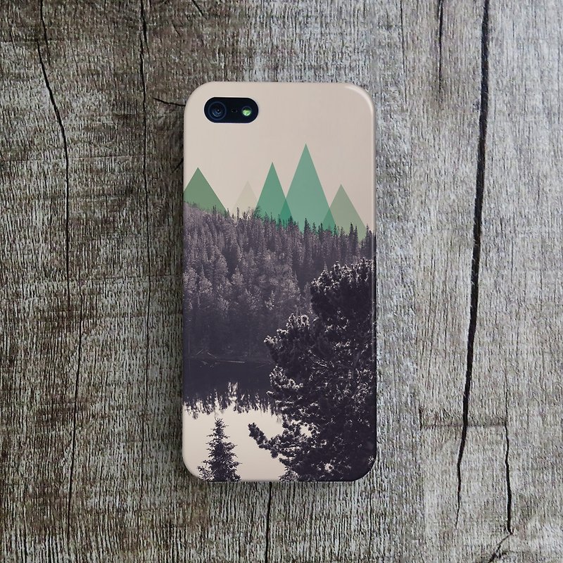 OneLittleForest - Original Mobile Case - iPhone 4, iPhone 5, iPhone 5c- alpine forest - เคส/ซองมือถือ - พลาสติก สีนำ้ตาล