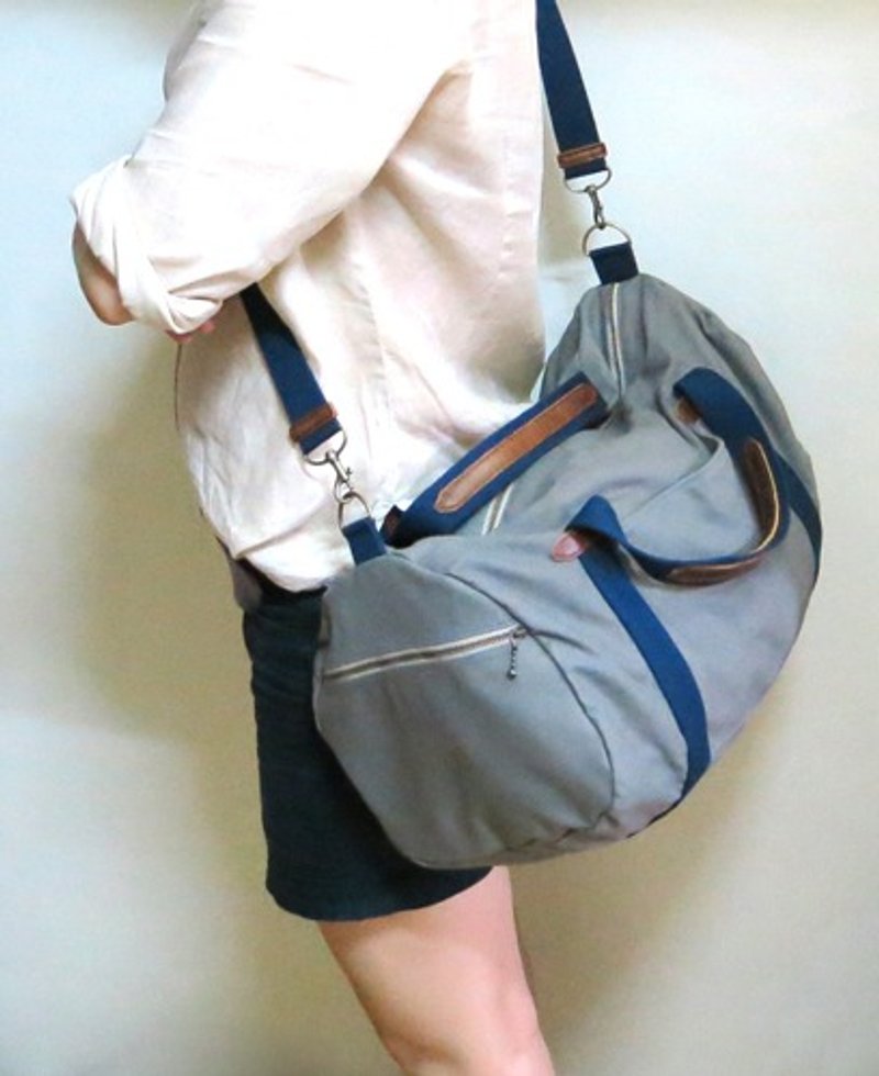 Juliann 4.5 Bag - กระเป๋าแมสเซนเจอร์ - ผ้าฝ้าย/ผ้าลินิน สีเทา