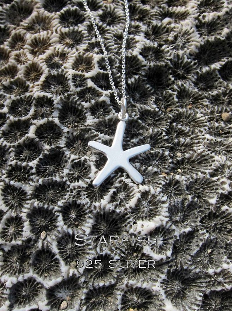 [B.B] starfish necklace. 925 Silver - สร้อยคอ - โลหะ 