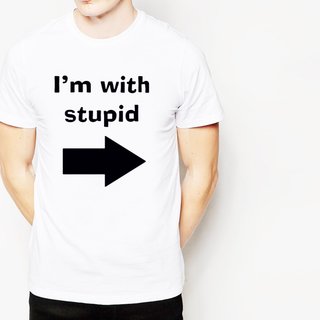 I&#x27;M WITH STUPID 半袖Tシャツ 全2色