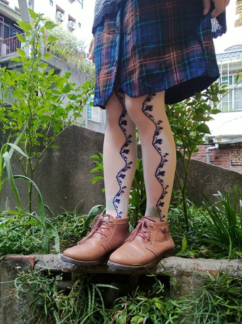 白色1/2半透膚褲襪!!夏漪眺=knock your socks off !! - 襪子 - 其他材質 白色