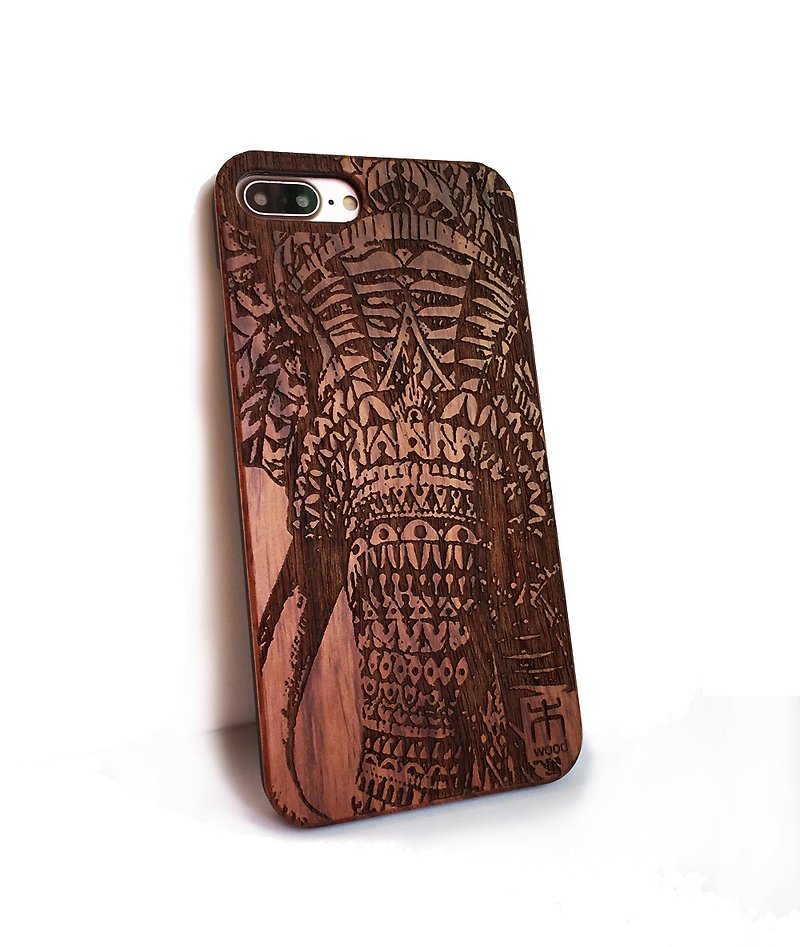 木頭 手機殼/手機套 - 客制純木iPhone三星手機殼,純木手機殼, 創意禮品, 大象