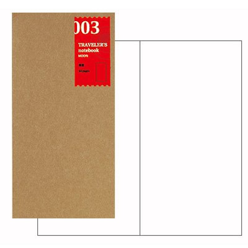 MIDORI - Traveler's Notebook supplemental package (03- blank) - สมุดบันทึก/สมุดปฏิทิน - กระดาษ 