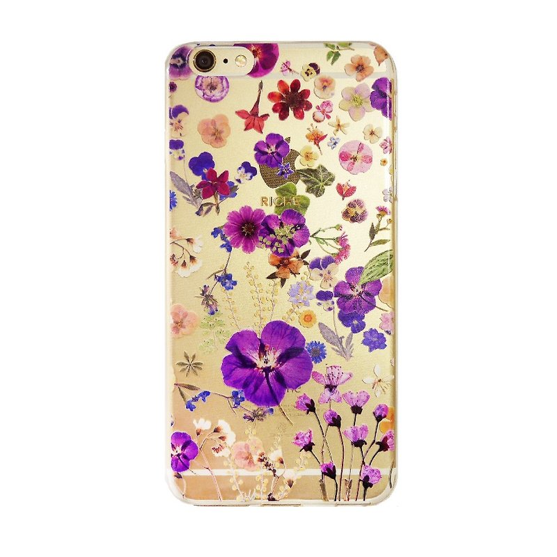 Crystal vanilla garden floral phone shell - เคส/ซองมือถือ - วัสดุอื่นๆ หลากหลายสี