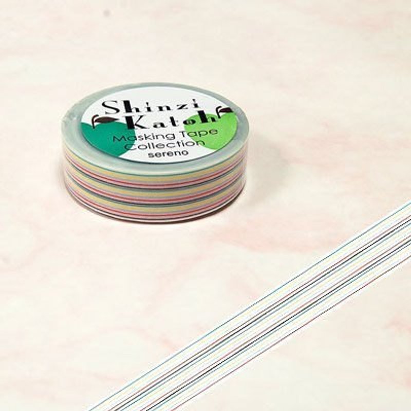 Shinzi Katoh 加藤真治 童趣塗鴉插畫 紙膠帶(MKT2040) - 紙膠帶/和紙/PET - 紙 多色