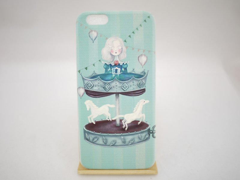 Hand-painted Love series - Carousel -tinting Lin Wenting "iPhone / Samsung / HTC / LG / Sony / millet" TPU phone case - Phone Cases - Plastic Green