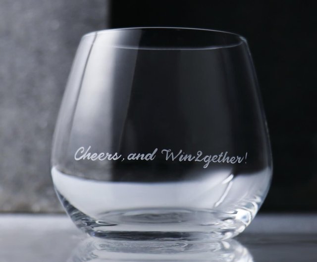 Hydrangea Stemless Wine Glass, Sold Separately