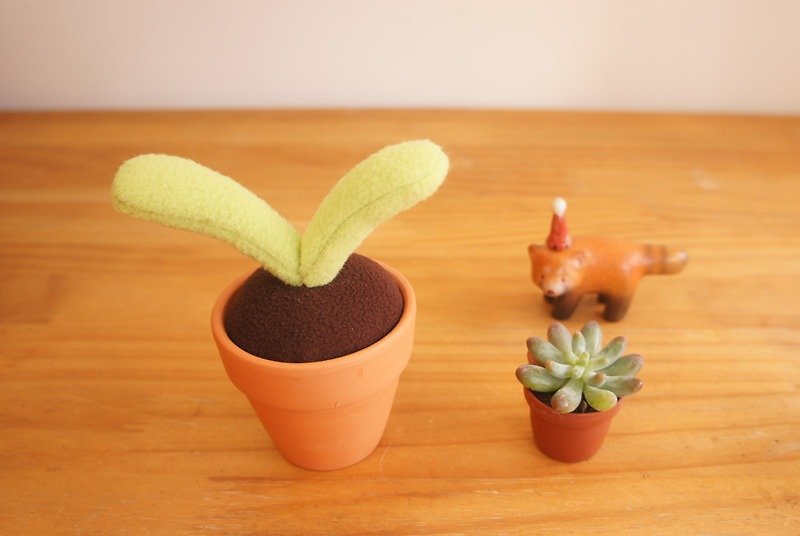 Handmade Plants: Potted double Ye - Other - Other Materials Green