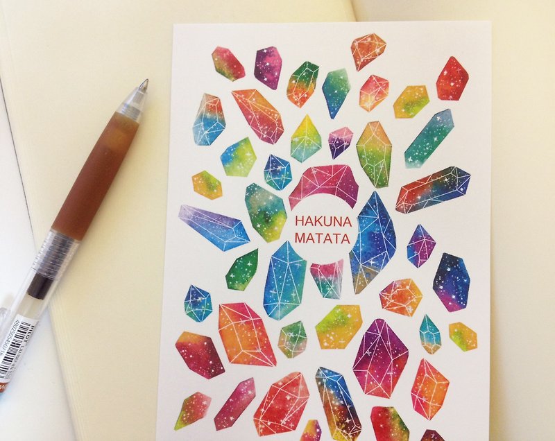 HAKUNA MATATA Xinghai mineral - Postcards - การ์ด/โปสการ์ด - กระดาษ สีม่วง