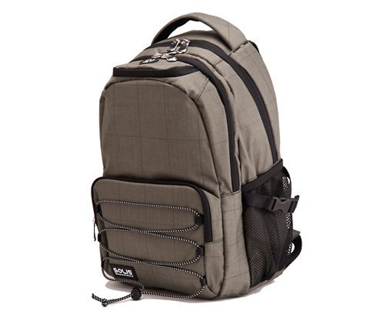 SOLIS [Crossroad Tour Series] after computer models Small Drawstring Backpack (dark green) - Laptop Bags - Other Materials Gray