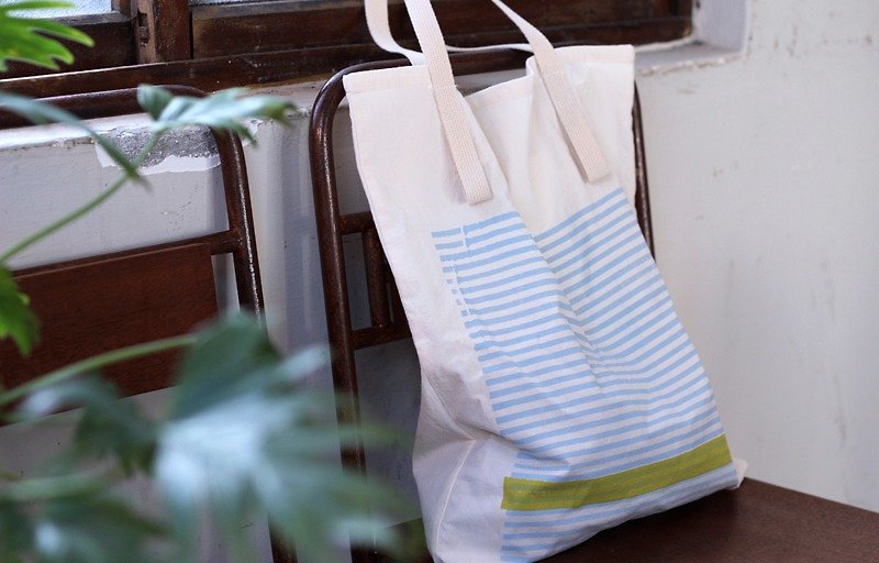 減簡 // 環保購物袋 - ショルダーバッグ - その他の素材 ブルー