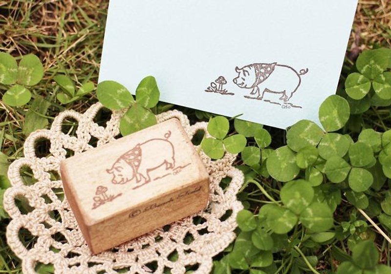 [Resale] Pig mushroom - Stamps & Stamp Pads - Wood Brown