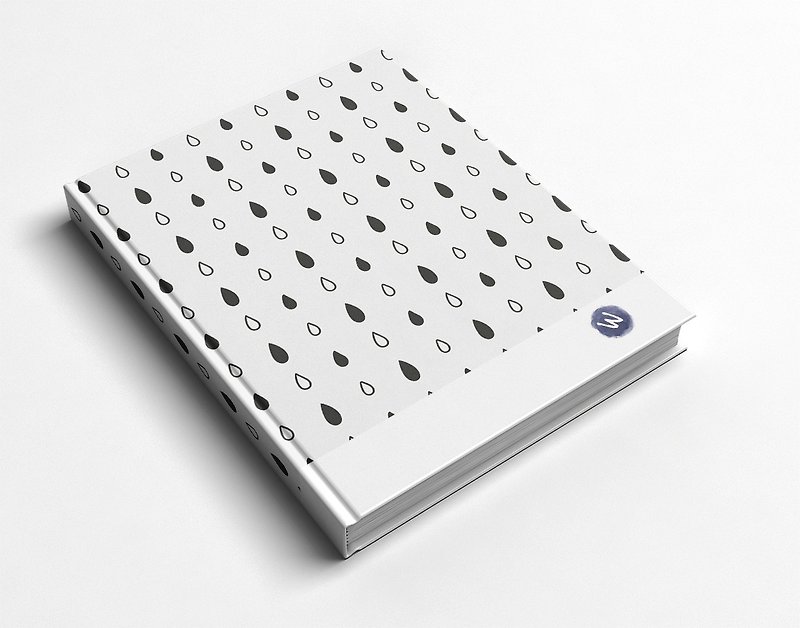 Rococo strawberry WELKIN handmade_handmade book/notebook/handbook/diary_雨点 - สมุดบันทึก/สมุดปฏิทิน - กระดาษ สีน้ำเงิน