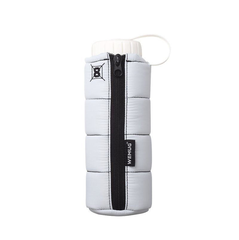 熱銷 羽絨外套戶外水瓶 ZipperJ500 - 淺灰 - 杯袋/飲料提袋 - 塑膠 灰色