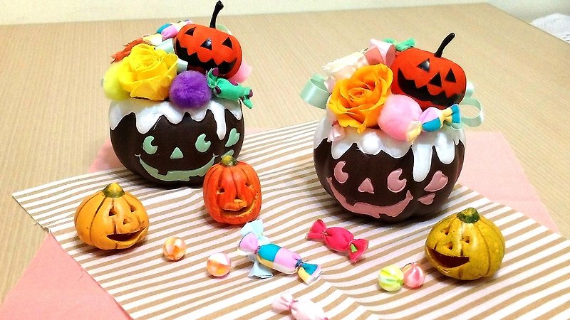 l Sweets Pumpkin Candy Pumpkin l*No Withering Flowers. Everlasting Flowers*Gifts * Halloween - ตกแต่งต้นไม้ - พืช/ดอกไม้ 