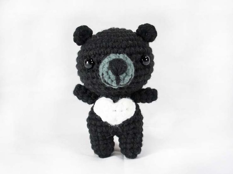 黑熊-鑰匙圈-吊飾-情人節 - 鑰匙圈/鑰匙包 - 壓克力 多色