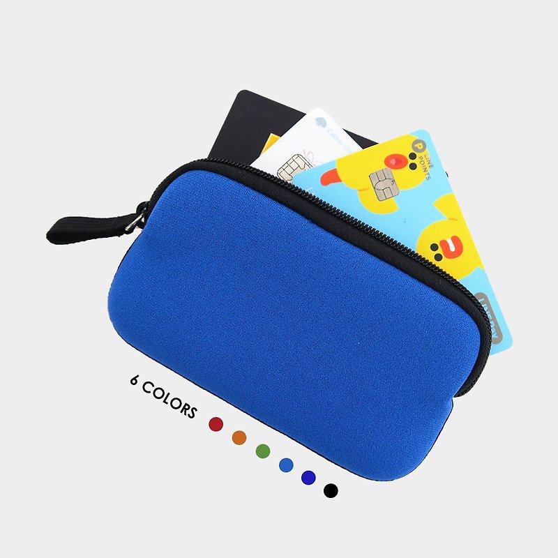 CC Pouch Change Card Case Key Small Item Bag [6 colors] - กระเป๋าใส่เหรียญ - วัสดุกันนำ้ สีน้ำเงิน