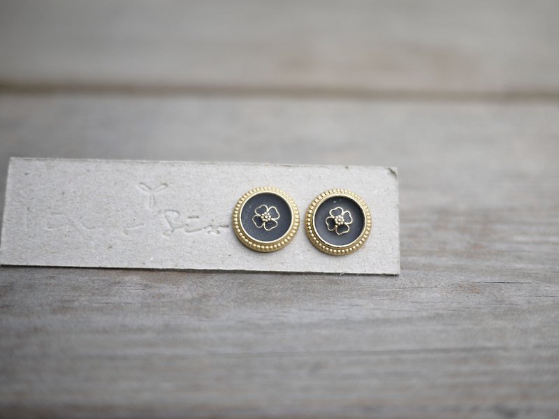 Small buttons - Earrings & Clip-ons - Other Metals Gray