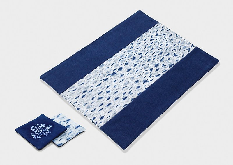 藍染餐墊組 - 餐桌布/桌巾/餐墊 - 其他材質 藍色