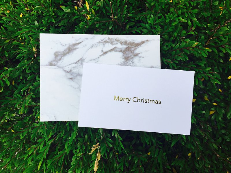 聖誕節 聖誕卡片 Merry Christmas - 卡片/明信片 - 紙 白色