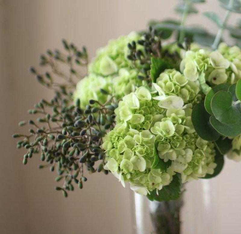 Hydrangea bridal bouquet - ตกแต่งต้นไม้ - พืช/ดอกไม้ สีเขียว