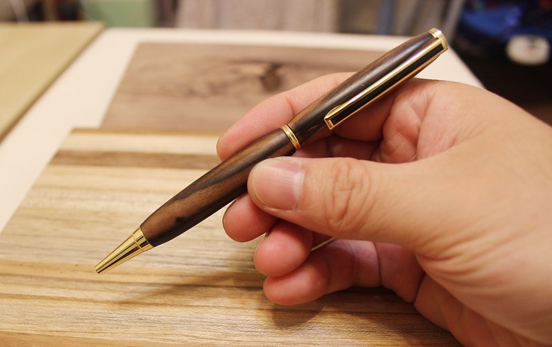 木製原木筆 （ 原子筆 ） - อื่นๆ - ไม้ สีดำ