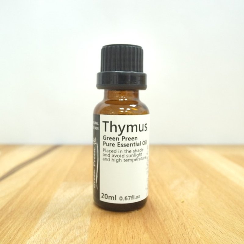 【Green Plus】100% Pure Essential Oils - 20ml Thymus Oil - น้ำหอม - พืช/ดอกไม้ สีเขียว
