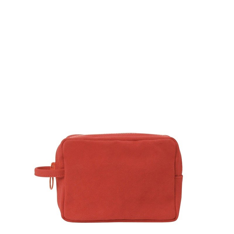 Mushrooms Mogu canvas bag / Storage bag / purse / pitapat Bears (watermelon red) - กระเป๋าเครื่องสำอาง - วัสดุอื่นๆ สีแดง