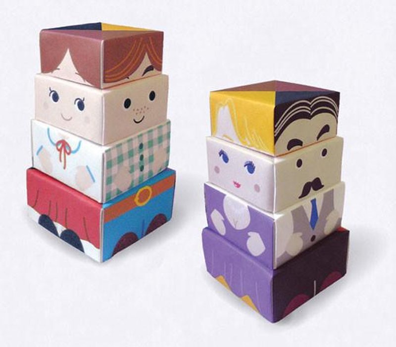 おりがみ　はこかぞくセット - 其他 - 紙 多色