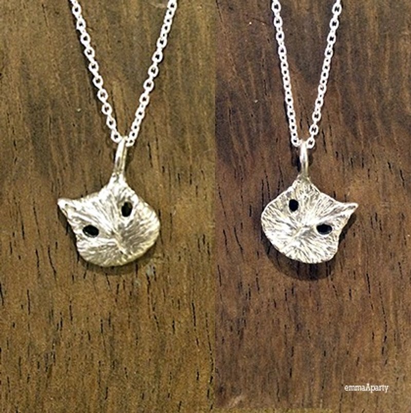 emmaAparty handmade sterling silver necklace ``Mask Cat'' - Necklaces - Sterling Silver 