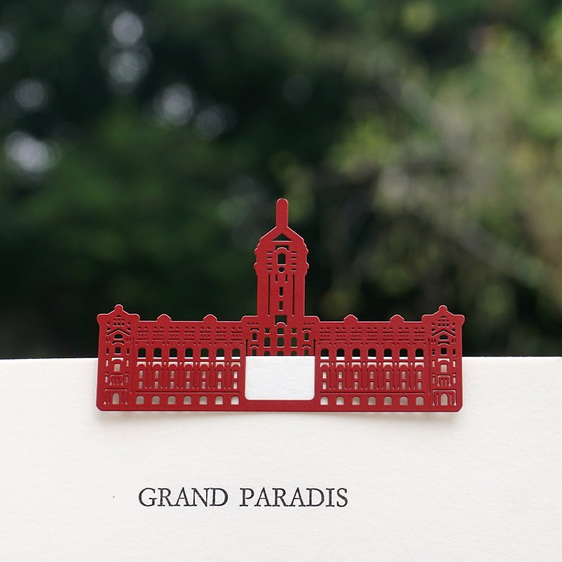 Mai Mai Treasure Map-Metal Bookmark of the Presidential Palace-Red | Local Culture, History, Architecture and Stationery Gifts - ที่คั่นหนังสือ - สแตนเลส สีแดง