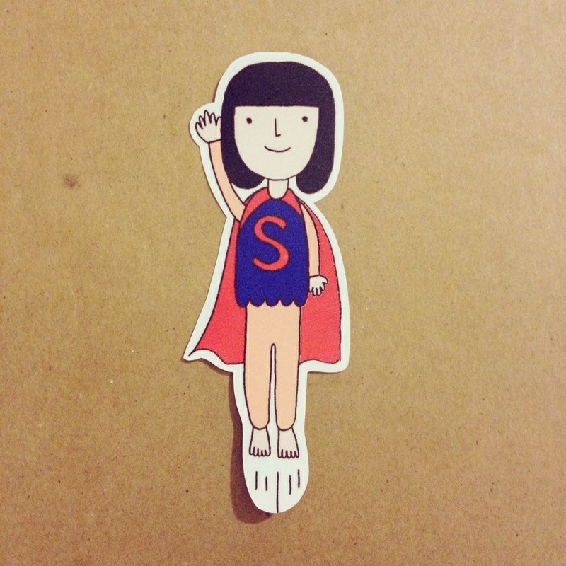 big sticker / superwoman - Stickers - Paper 