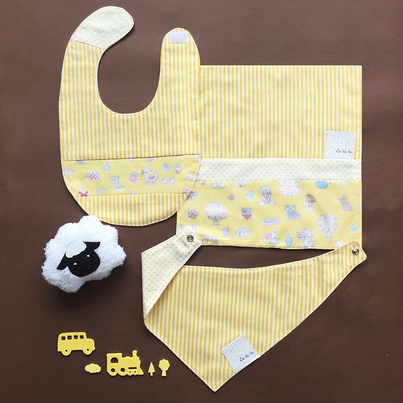 【La la la】小羊牧場 彌月禮 / 限量手工 / 嬰兒用品 - 彌月禮盒 - 其他材質 黃色