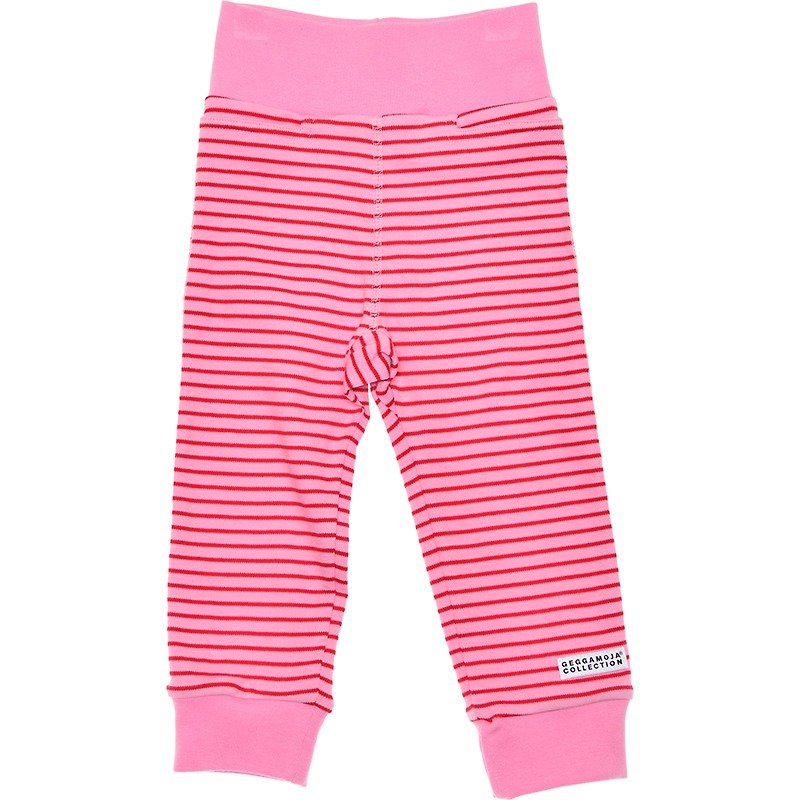 【Swedish children's clothing】Organic cotton onesies pants 6M to 12M Peach/pink - Pants - Cotton & Hemp 