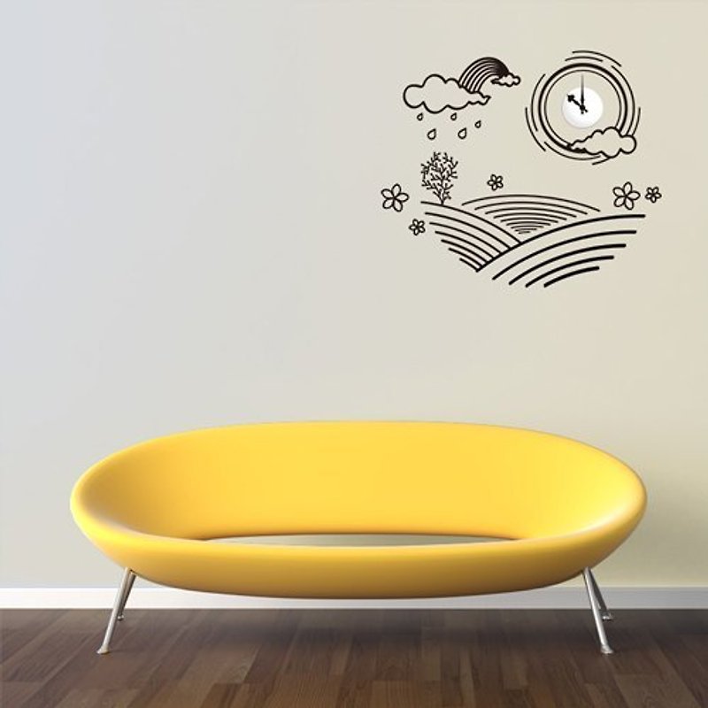 "Smart Design" creative non-marking wall sticker◆After the rain, 8 colors are available (including clock movement) - Wall Décor - Other Materials Purple