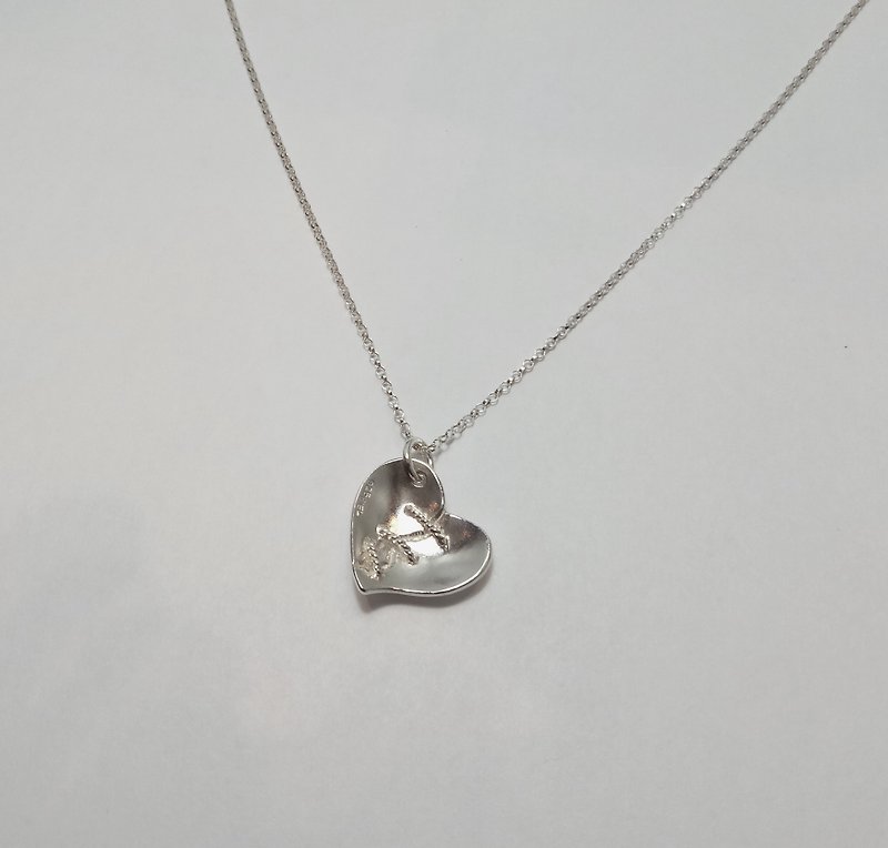 <Brave Heart>Brave Heart 925 Silver Necklace by Dai Le Studio d'EL - สร้อยคอ - โลหะ สีเทา