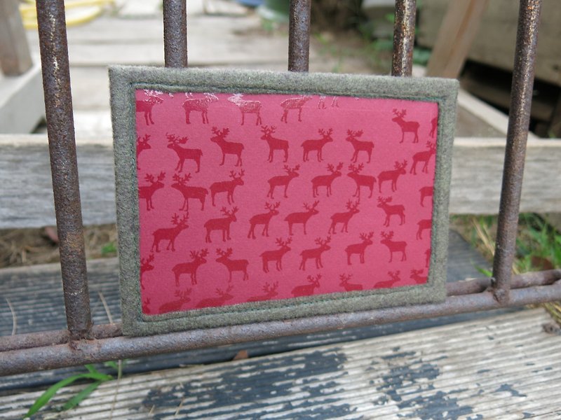 [Come to write a card with heart] A group of elk and reindeer ‧ hand-made texture cards│abbiesee gift shop - Cards & Postcards - Paper Red
