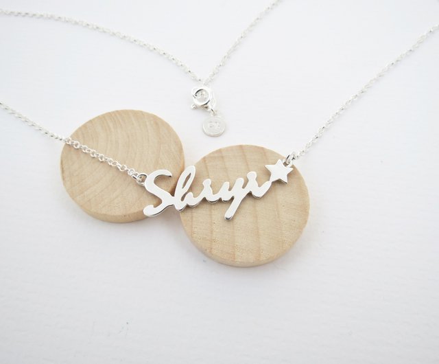 English name/letters necklace (custom-made, 925 silver) - C