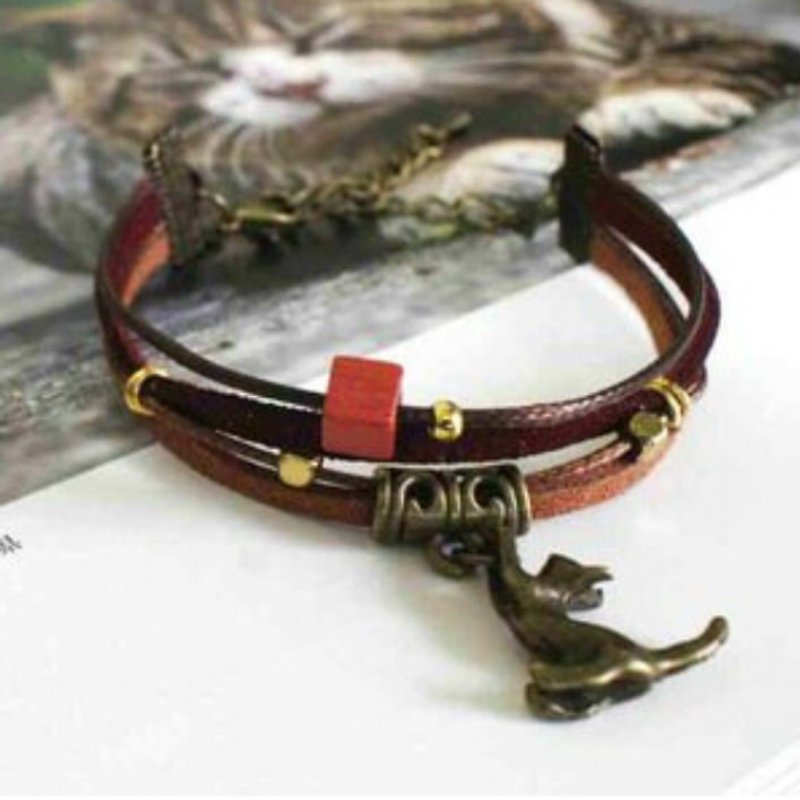 1 - Bracelets - Genuine Leather Brown