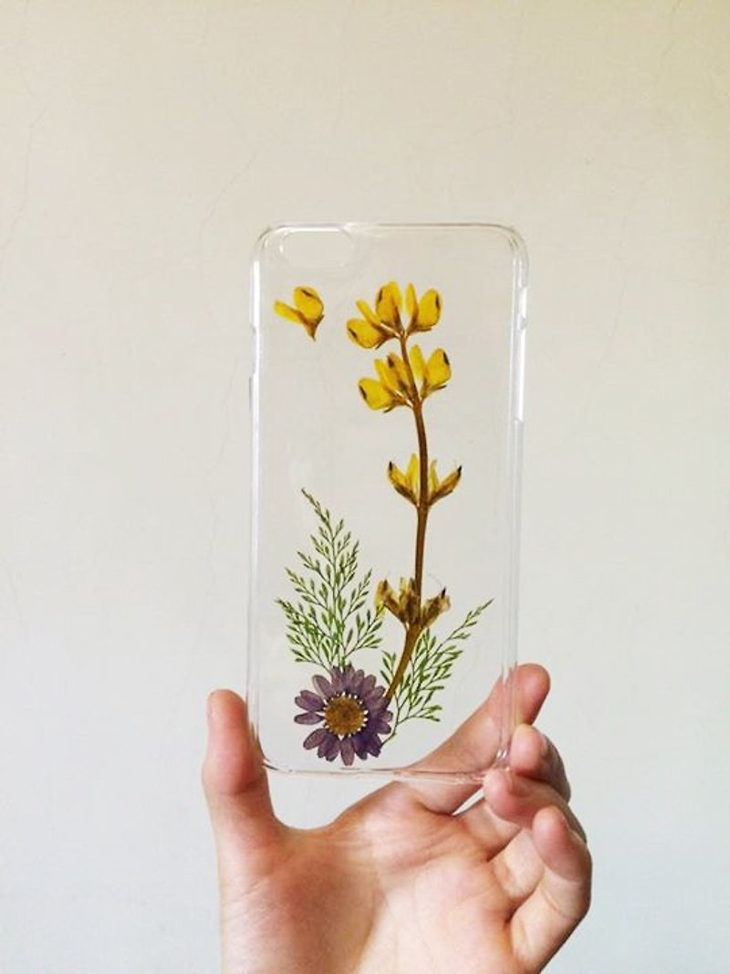 Handmade Yahua phone shell [Let Flowers tell you] - อื่นๆ - พลาสติก สีเหลือง