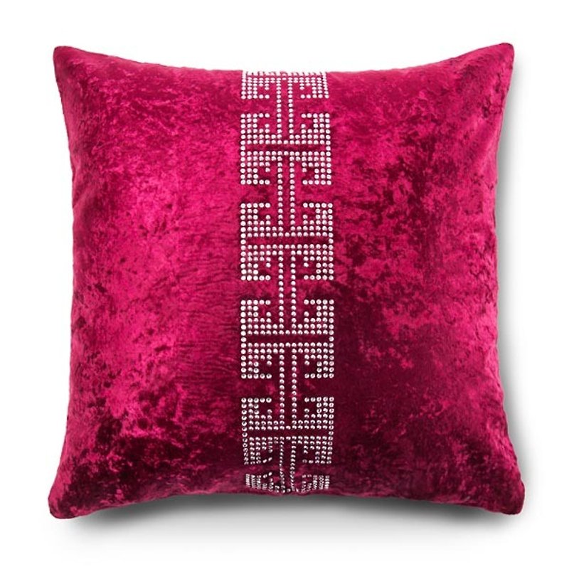 [GFSD] Rhinestone Boutique-Geometric Pop Style-[Thunder Pattern] Pillow (without pillow) - Pillows & Cushions - Other Materials Red