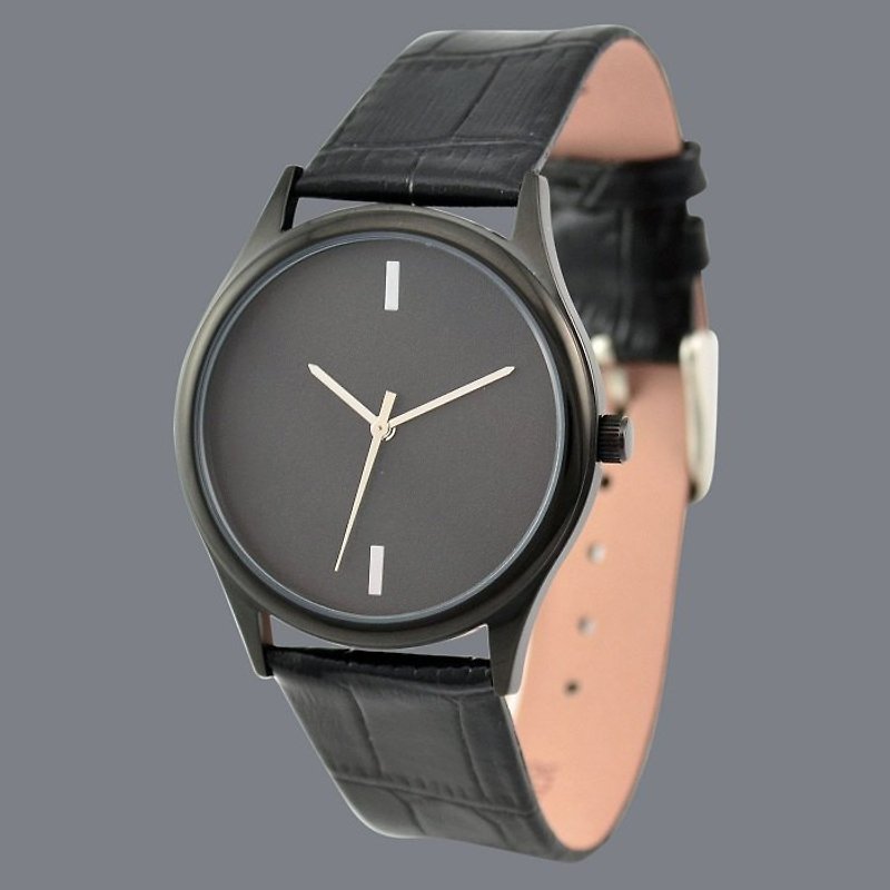 簡單手錶(黑色) - 女裝錶 - 其他金屬 黑色