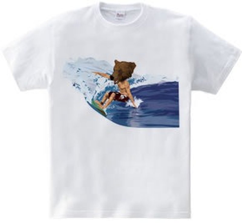 BEAR SURFING - Tシャツ - その他の素材 ホワイト