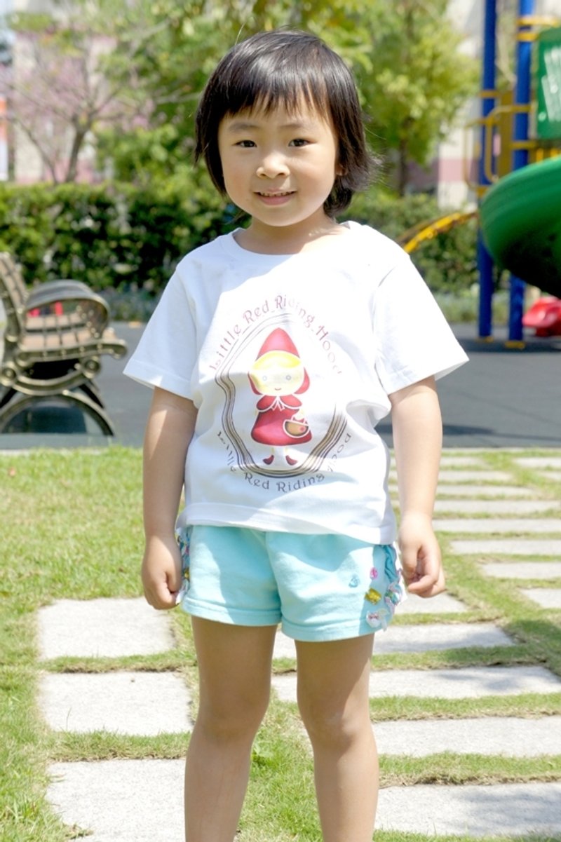 レッドライディングフードTシャツ（子供部屋） - トップス・Tシャツ - コットン・麻 ホワイト